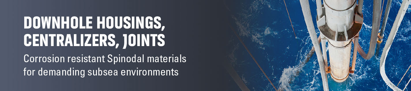 Pfinodal® C72900 bars, tubes and components for downhole housings, centralizers, joints in subsea environments