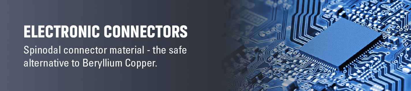 Metal Strip and wire for electronic connectors in Pfinodal® C72900  - copper nickel tin alloy as an alternate to beryllium copper BeCu