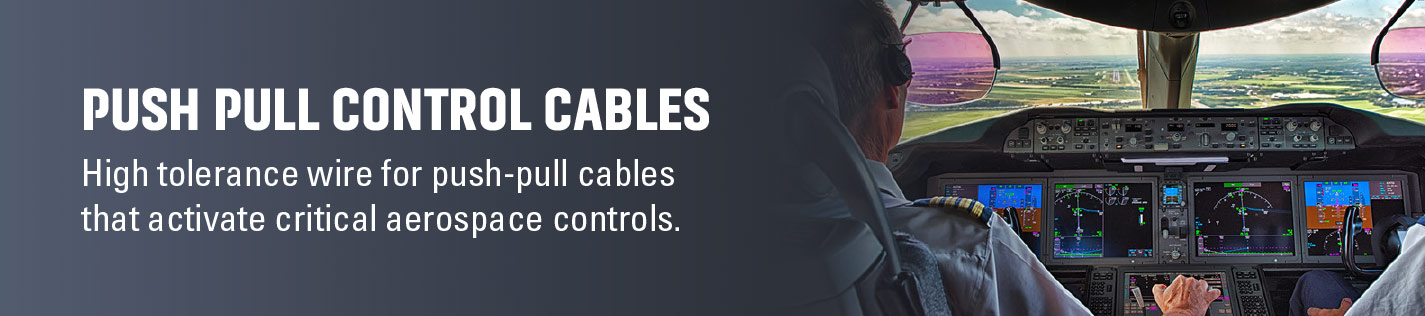 Shaped wire for push-pull control mechanisms, custom cable assemblies and aerospace emergency controls