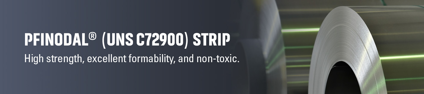 Pfinodal® and AM-388® strip as replacement for Copper Beryllium strip | produced from wrought powder metallurgy