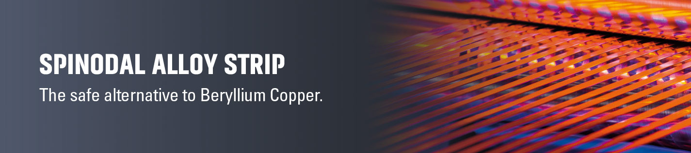 Pfinodal® and AM-388® strip as replacement for Copper Beryllium strip | produced from wrought powder metallurgy