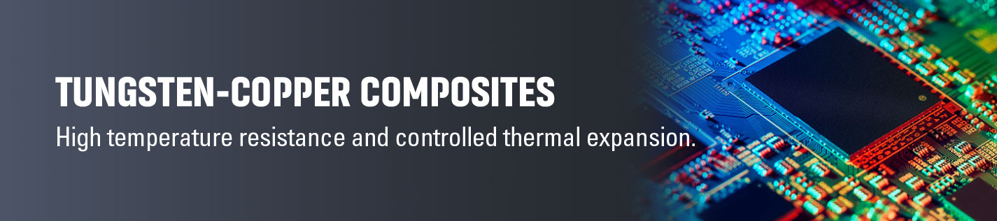 Tungsten-copper composites (AWC) provide high melting points, low thermal expansion, and superior thermal conductivity for stability.