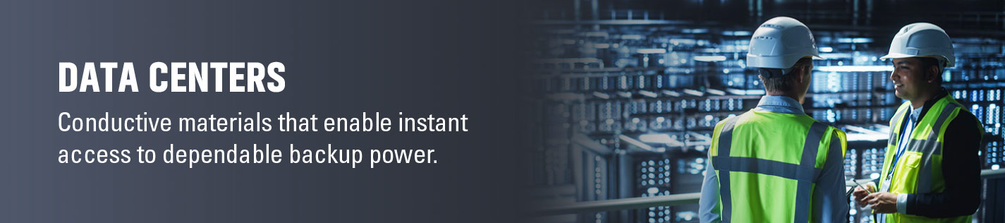 Conductive materials for Integrated battery system for data center battery backup and energy storage solutions